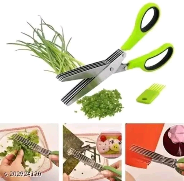 5 LAYERS BLADE SCALLION SCISSORS