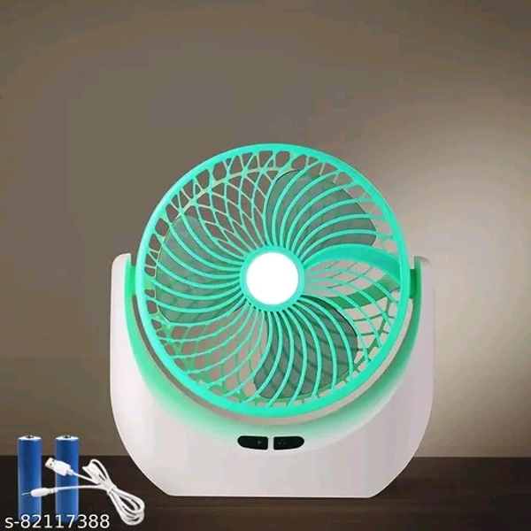   Mini Rechargeable Fan With SMD Led Light - Wild Watermelon