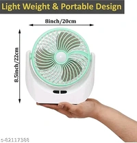   Mini Rechargeable Fan With SMD Led Light - Golden Fizz