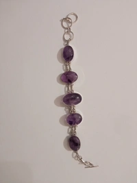 Meera Jewels Bracelet  - Adjustable, Amethyst, Amethyst