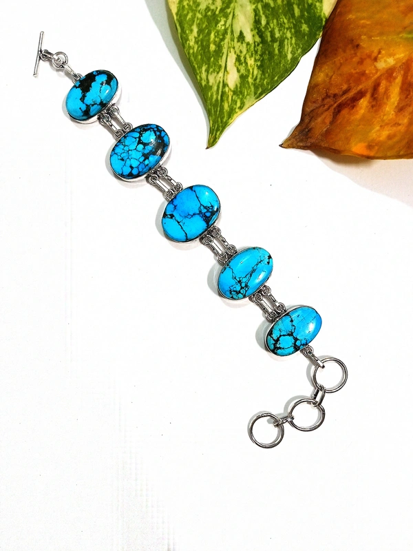 Meera Jewels Bracelet  - Adjustable, blue Azurite, blue Azurite