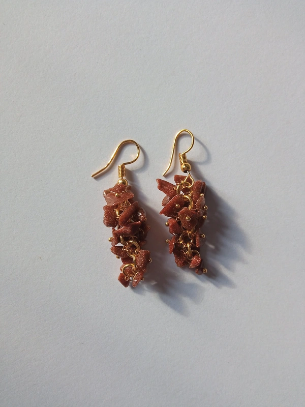 Meera Jewels Earring - Mexican Red, Red Sunsitara