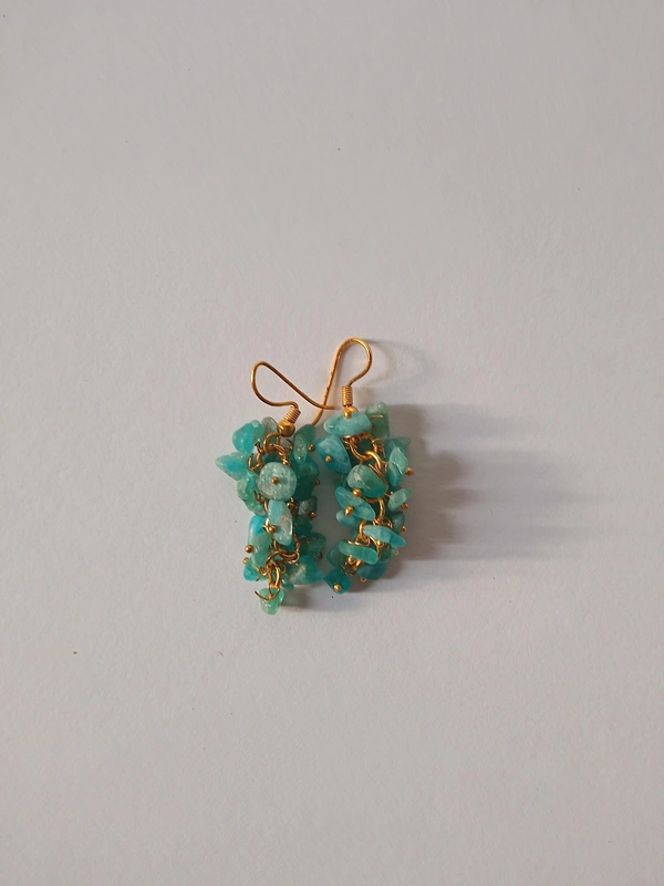 Meera Jewels Earring - Puerto Rico, Blue Quartz