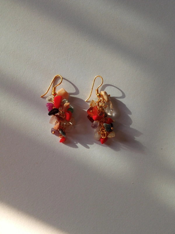 Meera Jewels Earring - Coral Tree, Mix