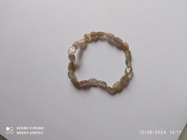 Meera Jewels Shaped Bracelet - Adjustable, Star Dust, Labradorite