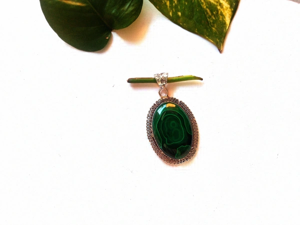 Meera Jewels Stone Pandents - Allports, Malachite