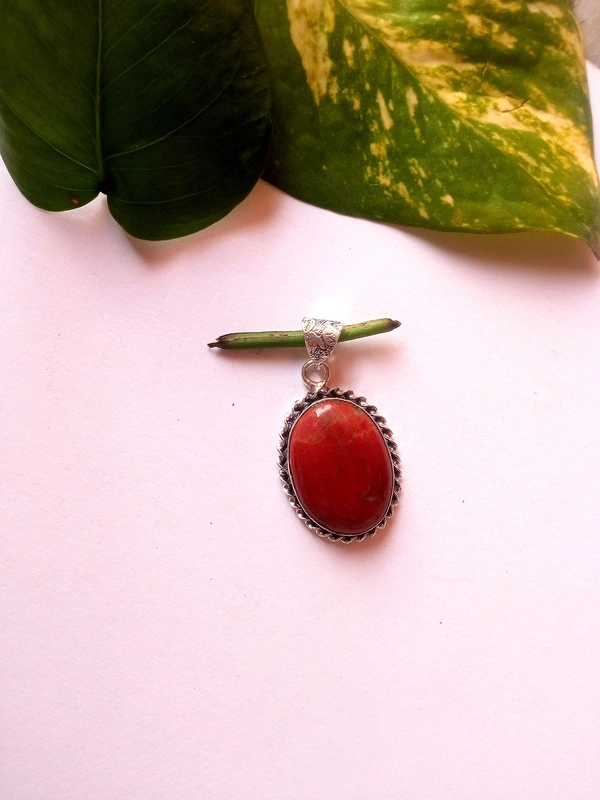 Meera Jewels Stone Pandents - Allports, Jasper