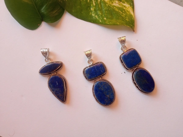 Meera Jewels Premium Pandents - Blue Bayoux, Lapis lazuli