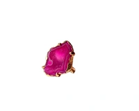 Meera Jewels Geode Ring Blue - Adjustable, Agate, Cutty Sark