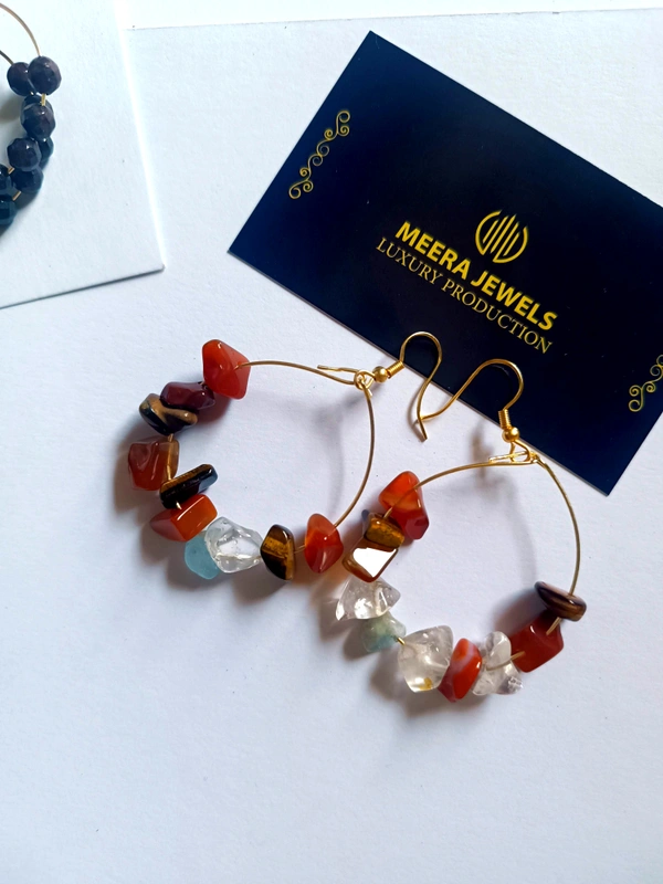 Multi Stone Hoops