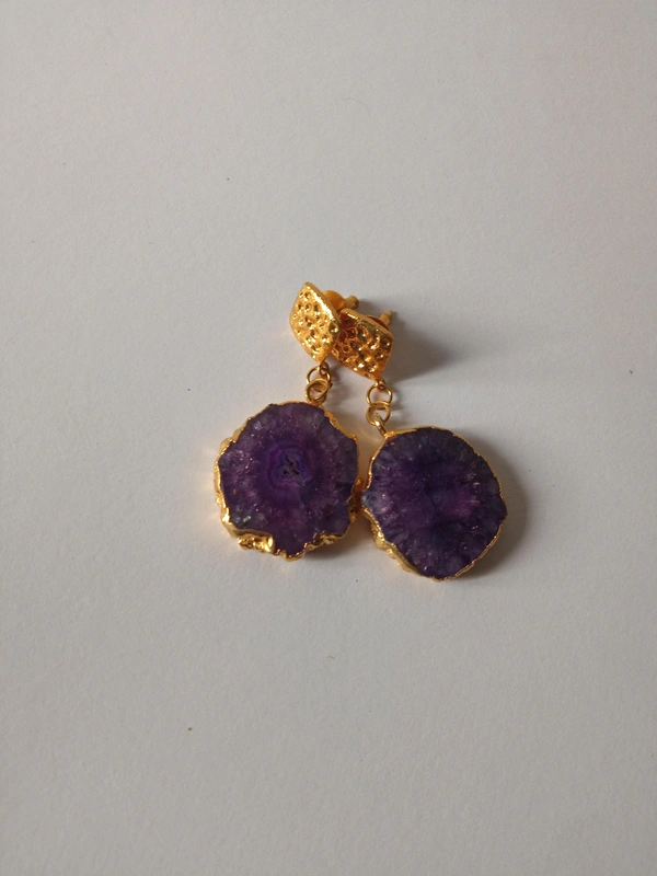 Meera Jewels Agate Earrings - Daisy Bush