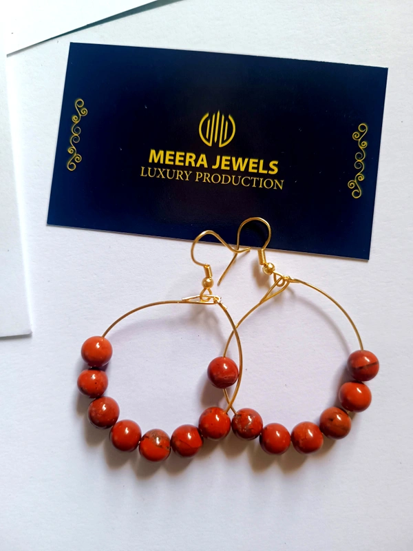 Meera Jewels Multi Stone Hoops - Zesper (Beads)