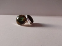 Meera Jewels Rose Quartz Earring - Labradorite Studs