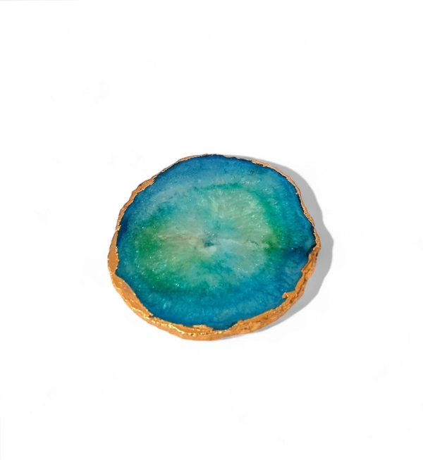 Meera Jewels Coaster - Ocean Green