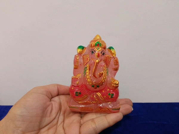 Ganesha   - 4'', rose quartz