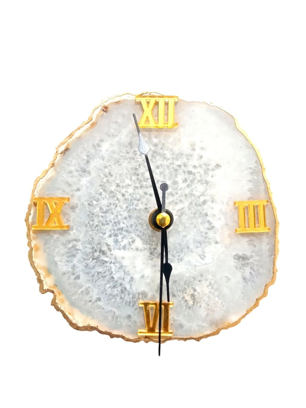 Agate watch - White, Agate