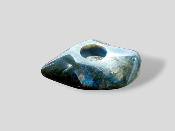 T-Light [solid stone] - Labradorite, Crystal