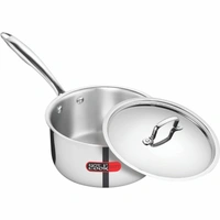 Hotcook Triply Cookware Set without LID | Deep Kadai, Frypan, Sauce Pan - 60