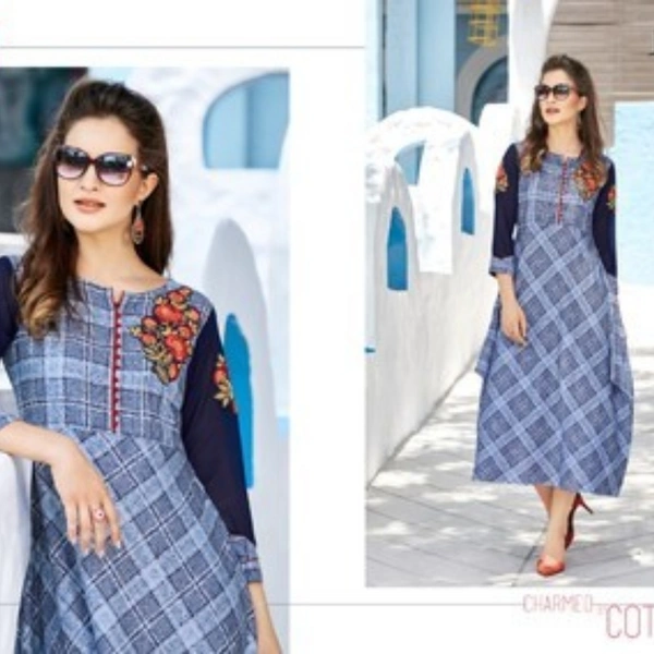 Lavina Kurti - Denim blue, XL