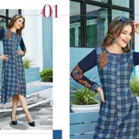 Lavina Kurti - Denim blue, XL