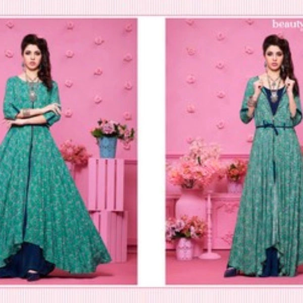 Kajree Designer Gown - green, XL
