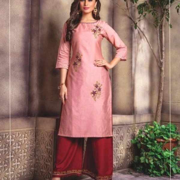 Bindia Fancy Plazzo Kurti Set - XL, pink