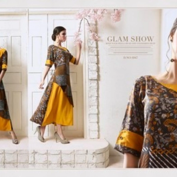 Rangoon Manya Designer Long Kurti - Yellow, XL
