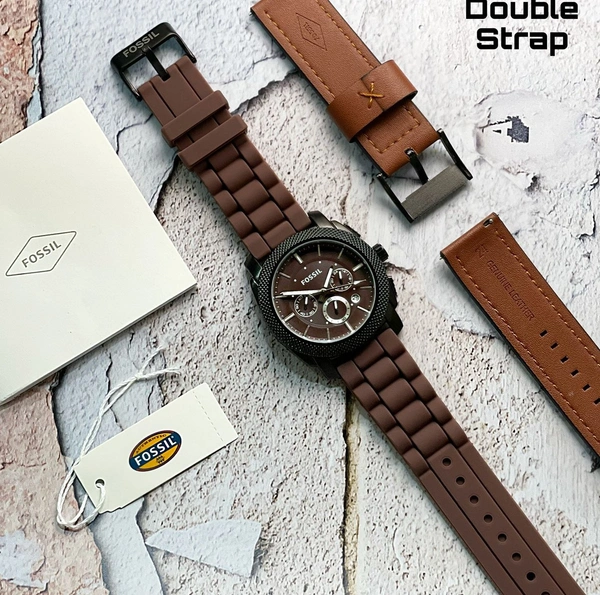 FOSSIL DOUBLE STRAP WATCH - FOSSIL WITH ORIGINAL IMPORTED BRAND BOX