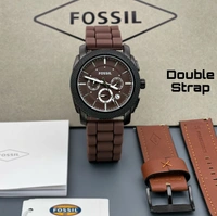 FOSSIL DOUBLE STRAP WATCH - FOSSIL WITH ORIGINAL IMPORTED BRAND BOX