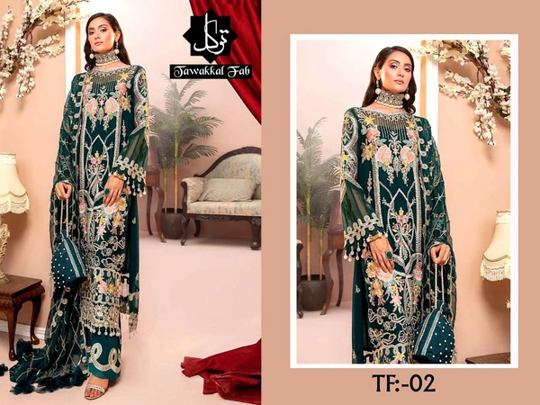 Women Pakistani Designer Suits - GREEN