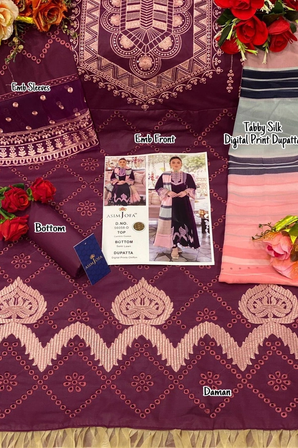 Superhit Design Asim Jofa Ladies Suits
