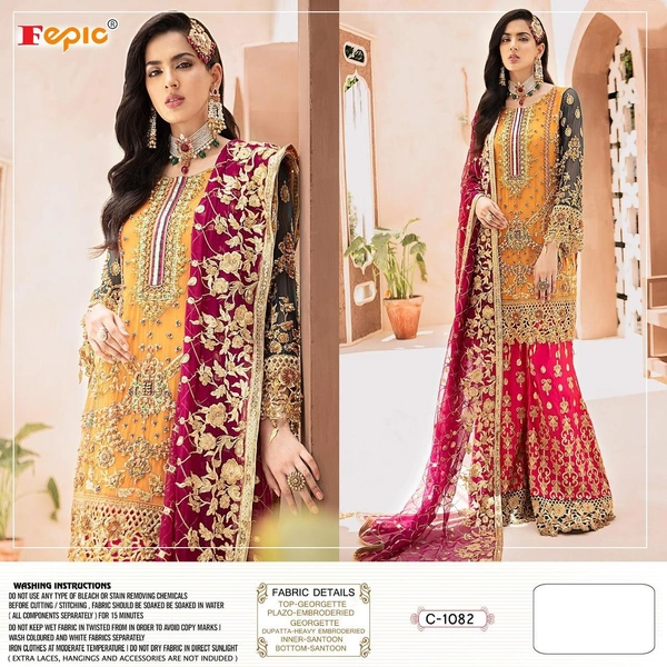 ROSEMEEN HEAVY GEORGETTE DESIGNER SUIT - C-1082
