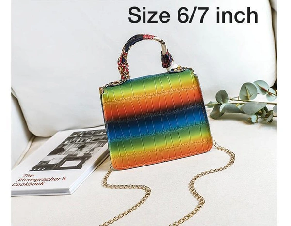 New Designer Stylish Multi shaded Sling bag 🌈🌈 - M-1