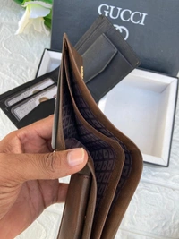 GUCCI BELT & WALLET COMBO - BROWN