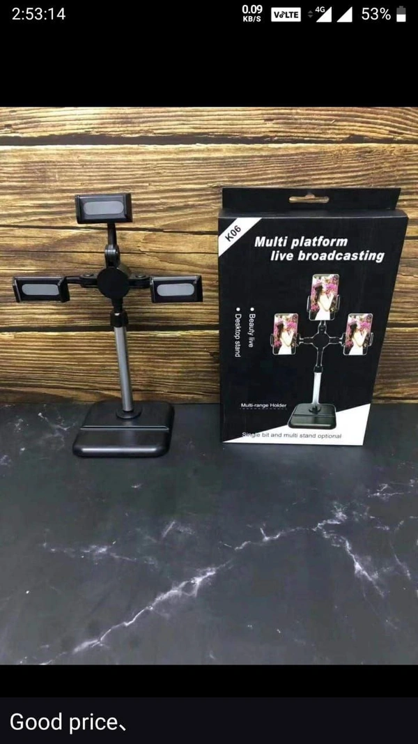 K06 Multi bracket Tablet & Phone Mic Stand