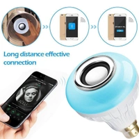 Led Colorful Bulb Bluetooth speaker with White + RGB Led light 