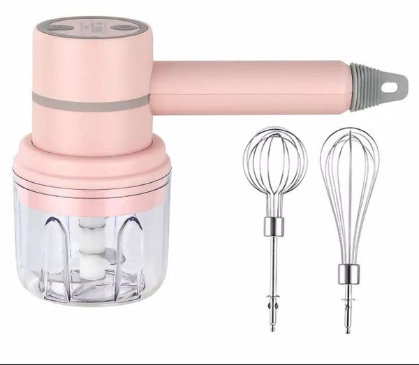 2 in 1 Wireless Rechargable Electric Mixer & Chopper