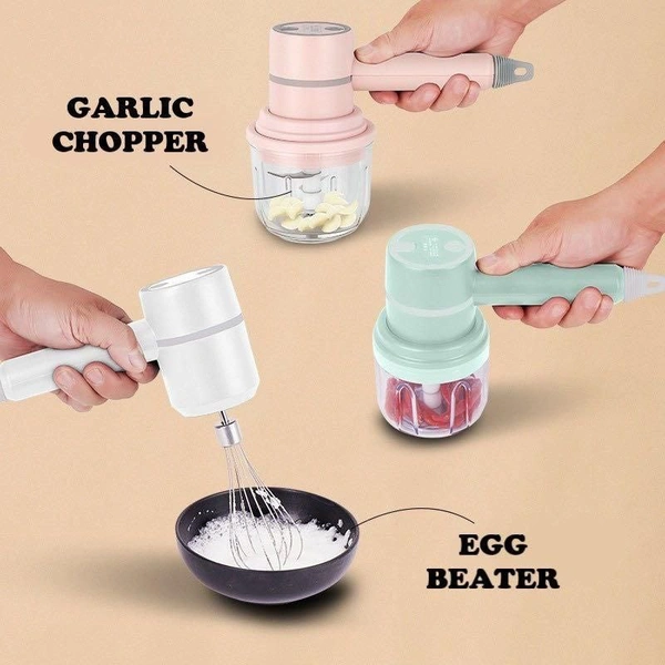 2 in 1 Wireless Rechargable Electric Mixer & Chopper
