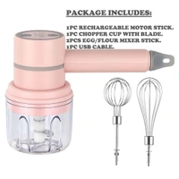 2 in 1 Wireless Rechargable Electric Mixer & Chopper