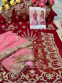 Designer Georgette Suit with embroidery 