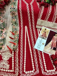 Superhit Design Asim Jofa Ladies Suits - RED