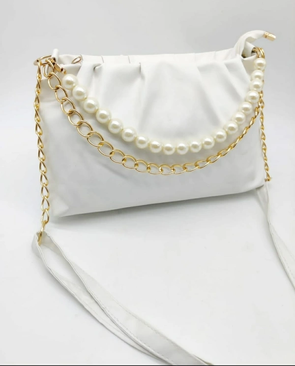 Fancy Imported Bags - 12×7 inch, White
