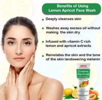 LEMON APRICOT FACEWASH - 75ML+25ML(EXTRA)
