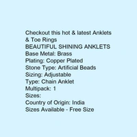 BEAUTIFUL SHINING ANKLETS - india, 5.0