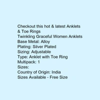 Twinkling Graceful Women Anklets - india, 5.0