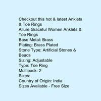 Allure Graceful Women Anklets & Toe Rings - india, 5.0