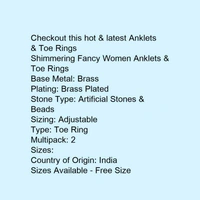 Shimmering Fancy Women Anklets & Toe Rings - india, 5.0