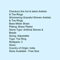 Shimmering Graceful Women Anklets & Toe Rings - india, 5.0