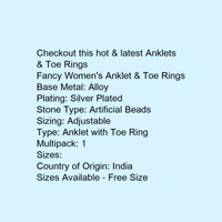 Fancy Women's Anklet & Toe Rings - 5.0
