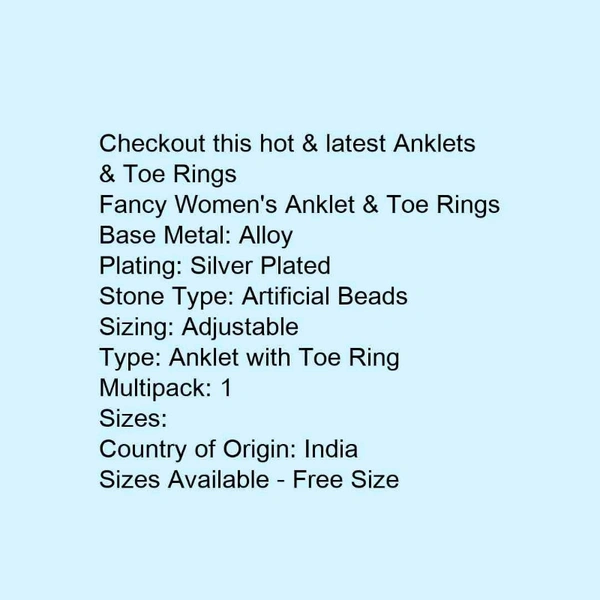 Fancy Women's Anklet & Toe Rings - 5.0